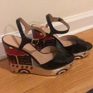Kate Spade taco truck wedges